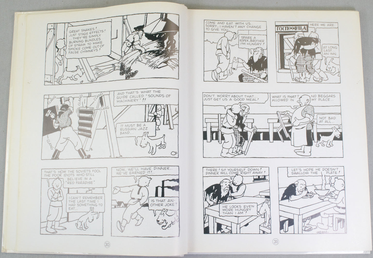 Tintin in the Land of Soviets: Methuen 1999 1st Edition HB Rare comic book Herge EO