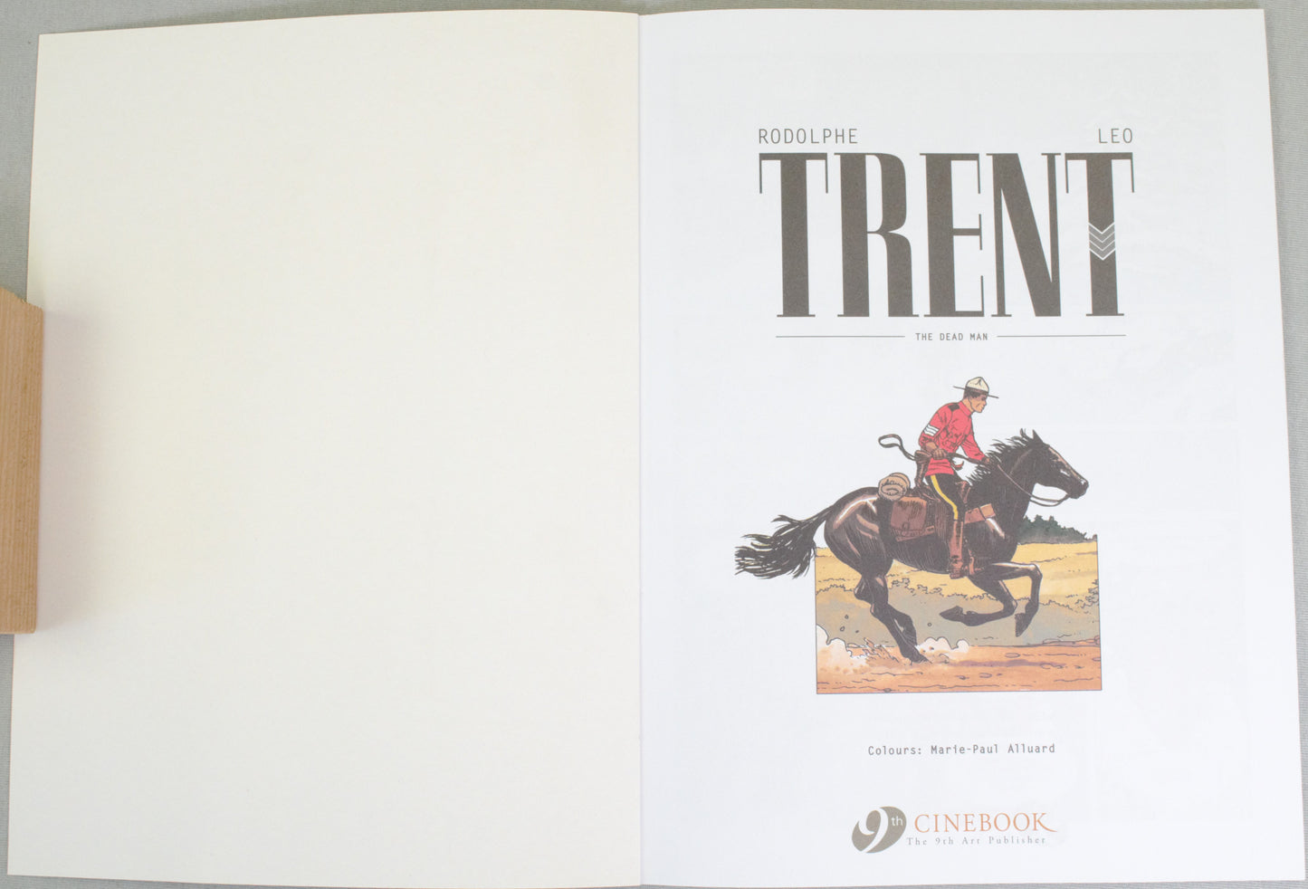 Trent Volume 1: "The Dead Man" Cinebook UK Paperback Edition by Leo & Rodolphe