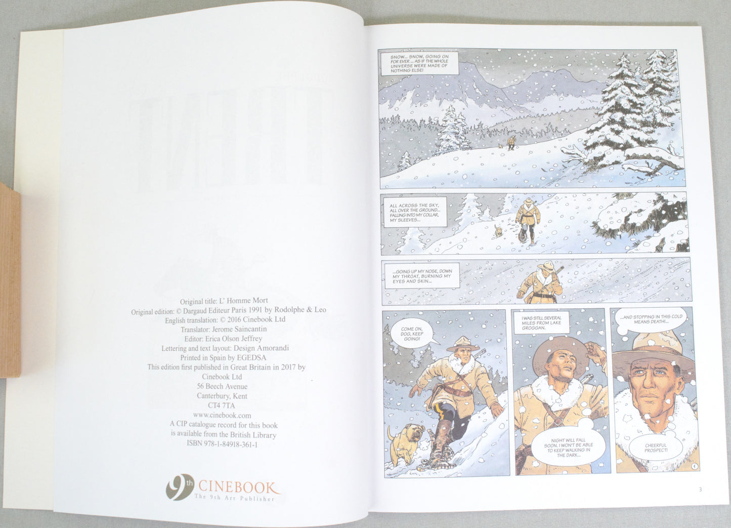 Trent Volume 1: "The Dead Man" Cinebook UK Paperback Edition by Leo & Rodolphe