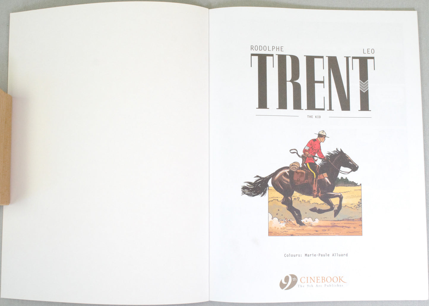 Trent Volume 2: "The Kid" Cinebook UK Paperback Edition by Leo & Rodolphe