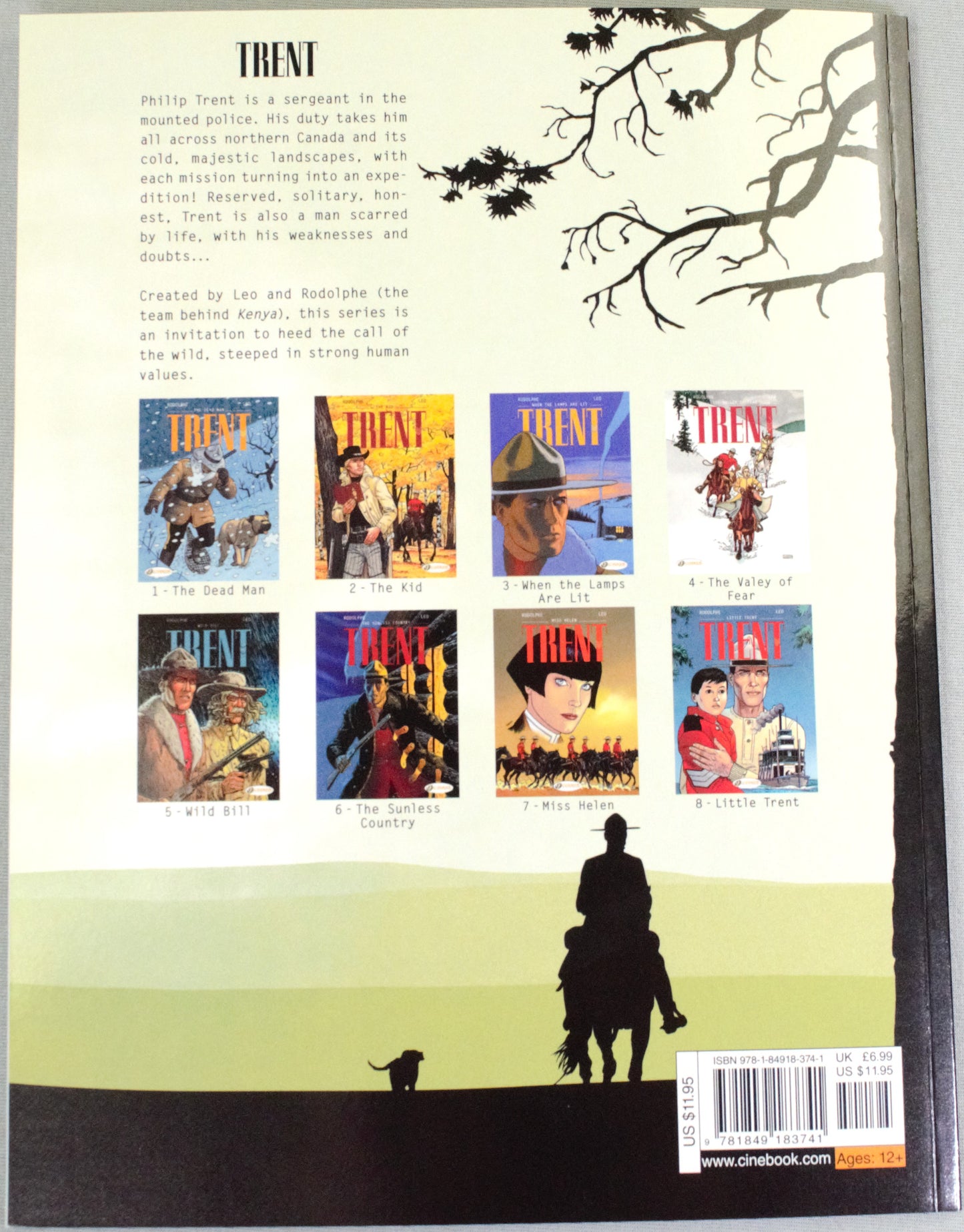 Trent Volume 2: "The Kid" Cinebook UK Paperback Edition by Leo & Rodolphe