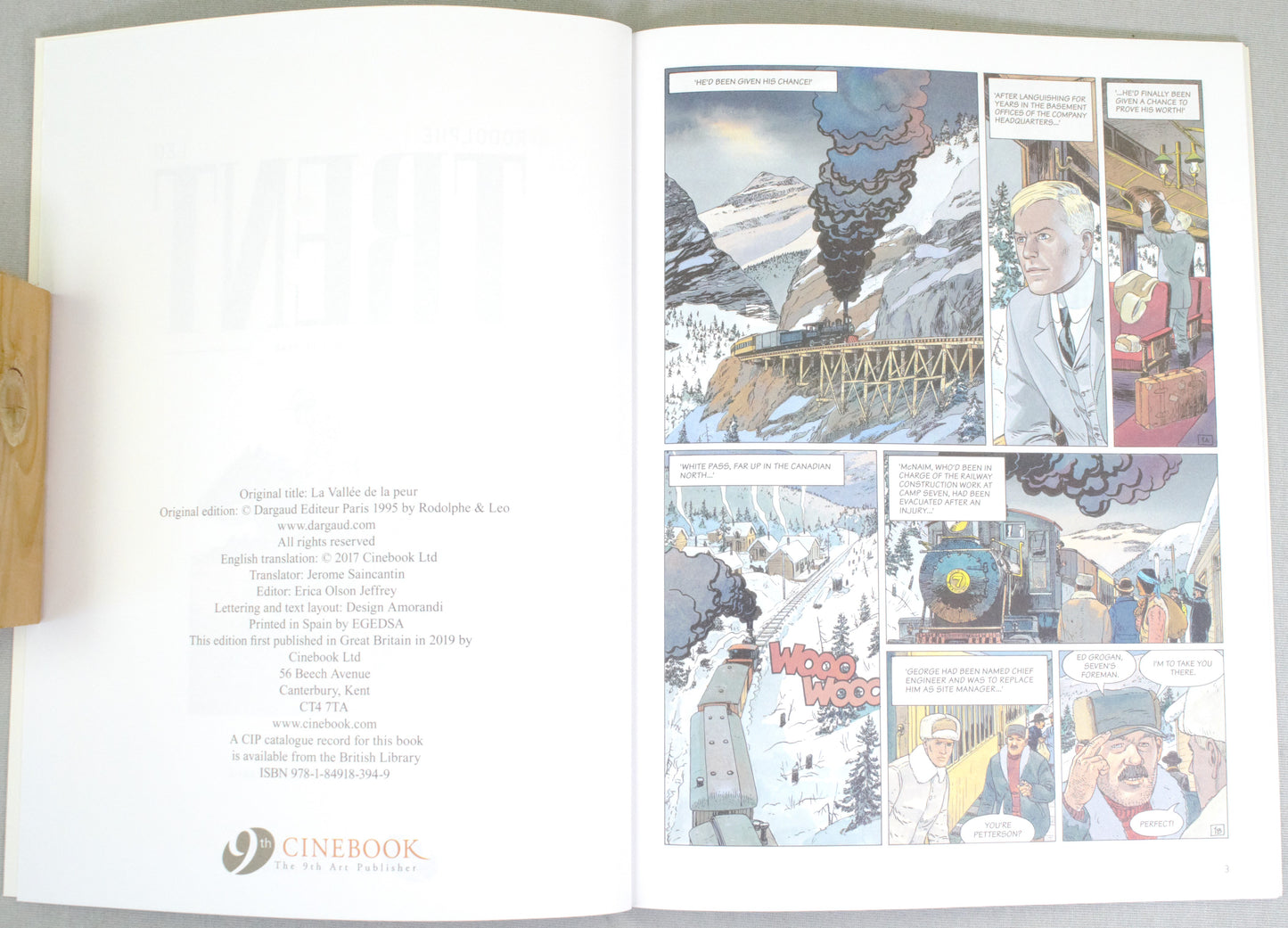 Trent Volume 4: "The Valley of Fear" Cinebook UK Paperback Comic Book by Leo & Rodolphe