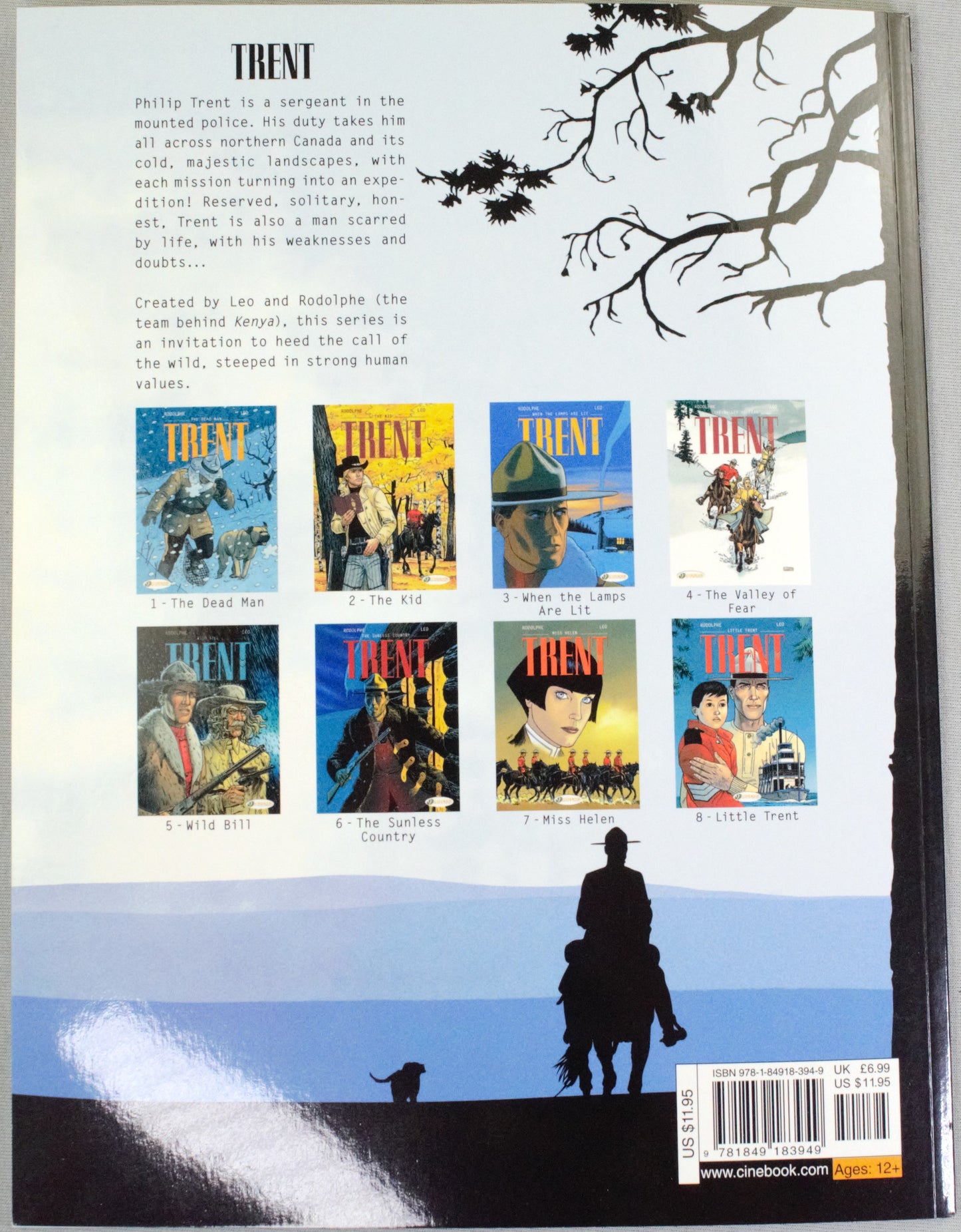 Trent Volume 4: "The Valley of Fear" Cinebook UK Paperback Comic Book by Leo & Rodolphe
