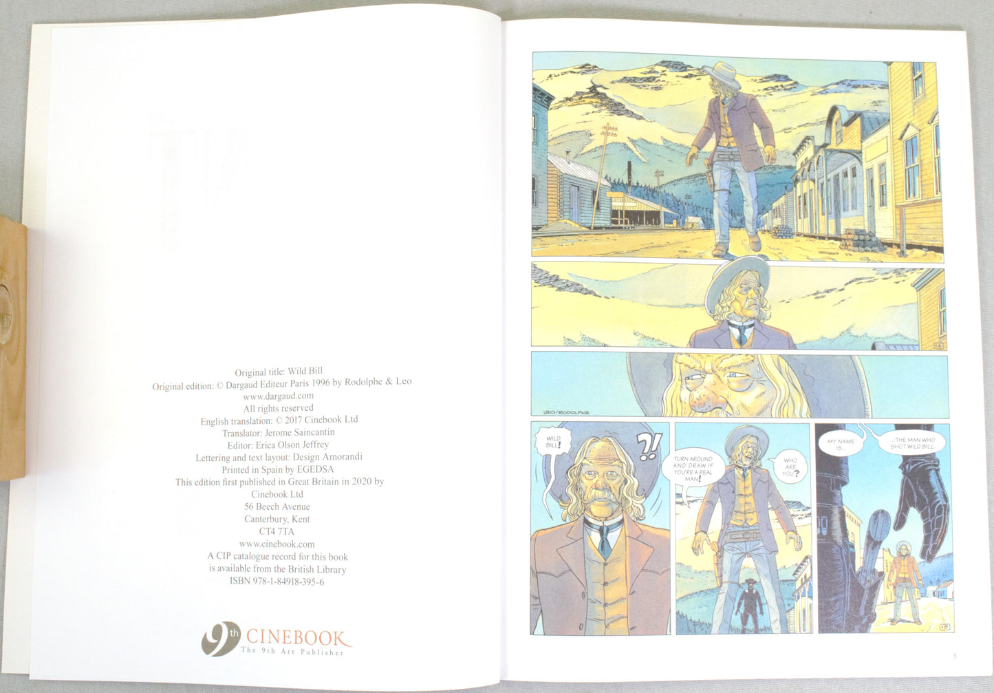 Trent Volume 5: "Wild Bill" Cinebook UK Paperback Comic Book by Leo & Rodolphe