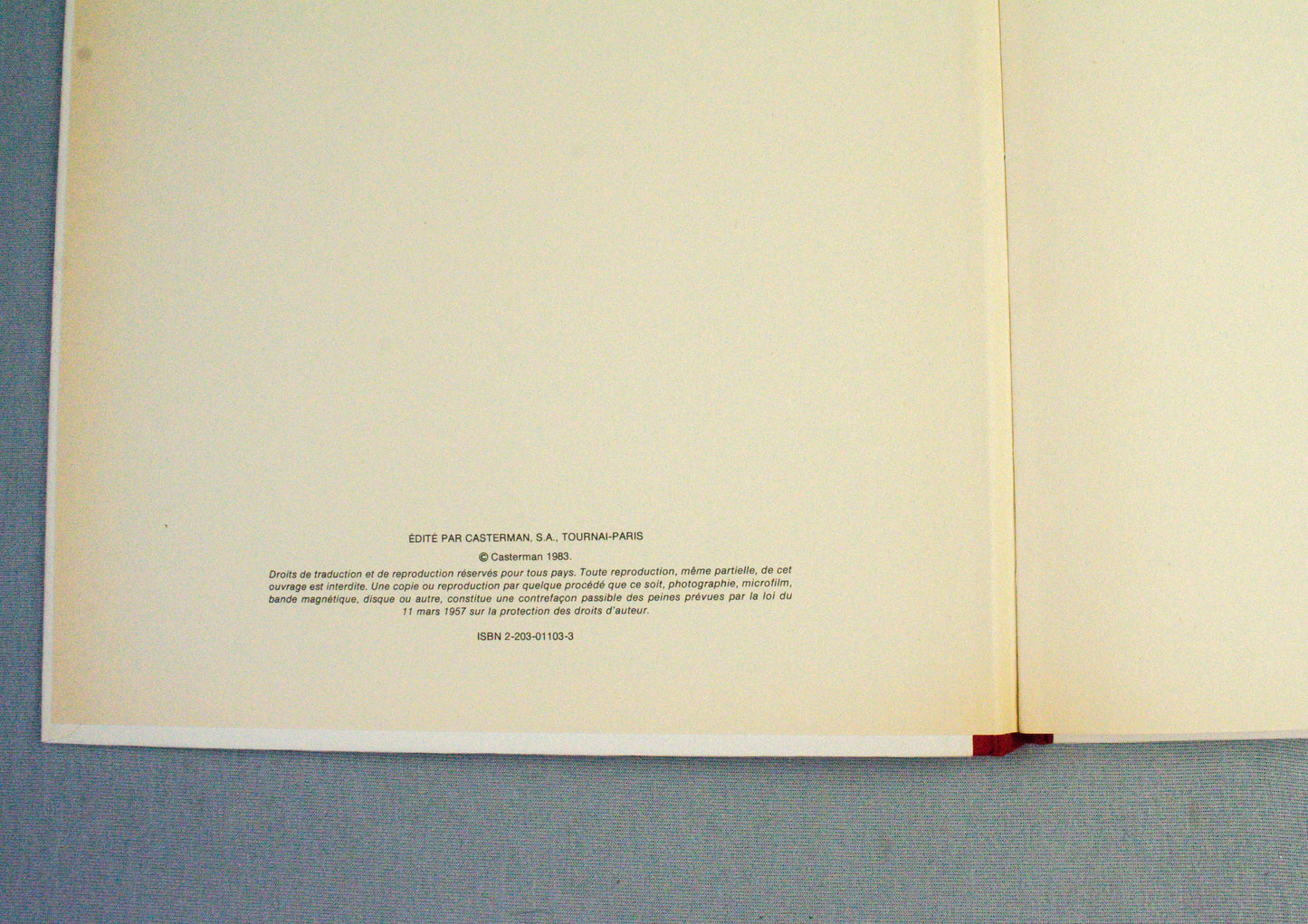 Tintin En Amerique Alternative Cover - Rare B&W Facsimile 1st Edition - 1983 French EO Noire Blanc