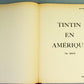 Tintin En Amerique Alternative Cover - Rare B&W Facsimile 1st Edition - 1983 French EO Noire Blanc