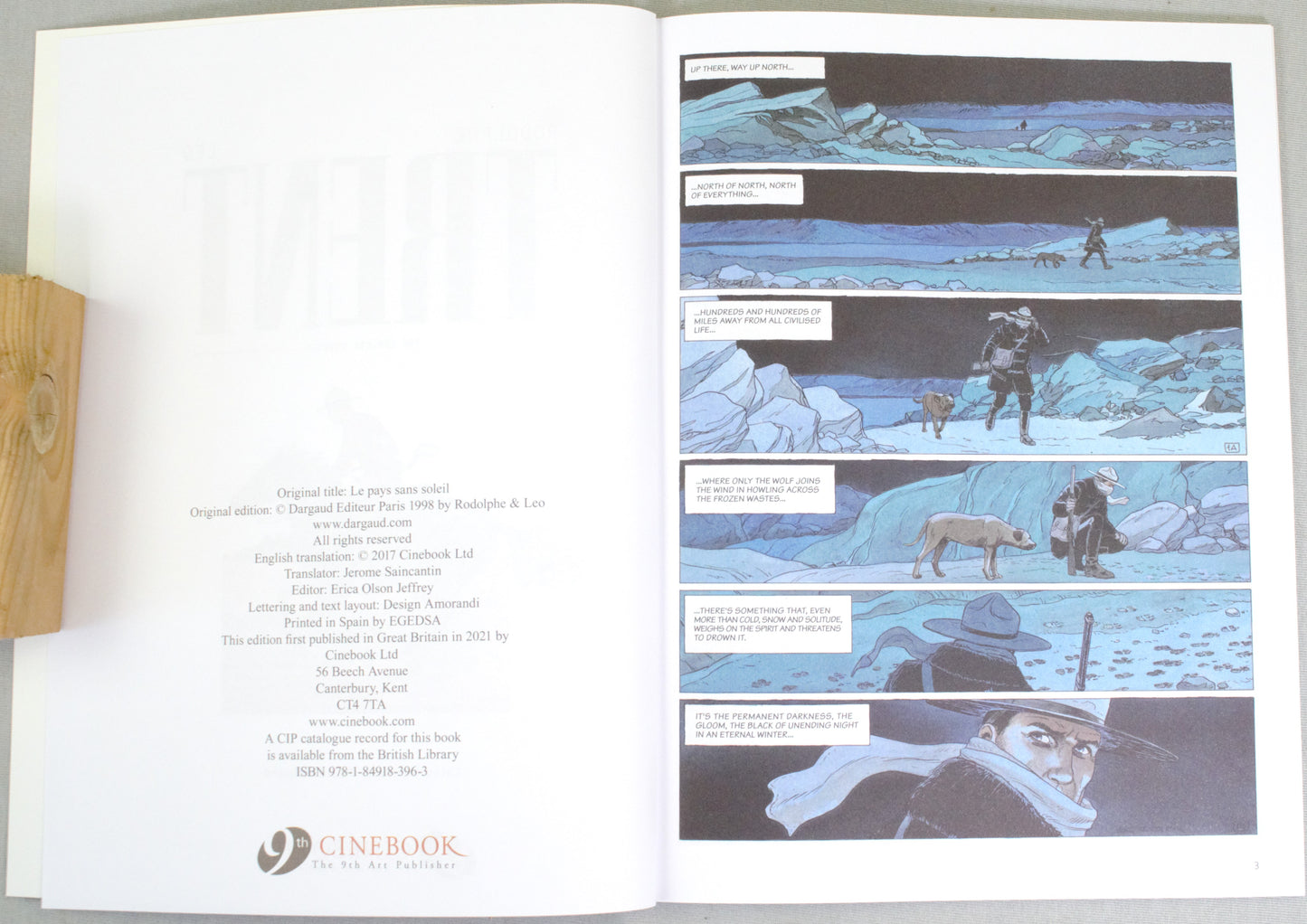 Trent Volume 6: "The Sunless Country" Cinebook UK Paperback Comic Book by Leo & Rodolphe