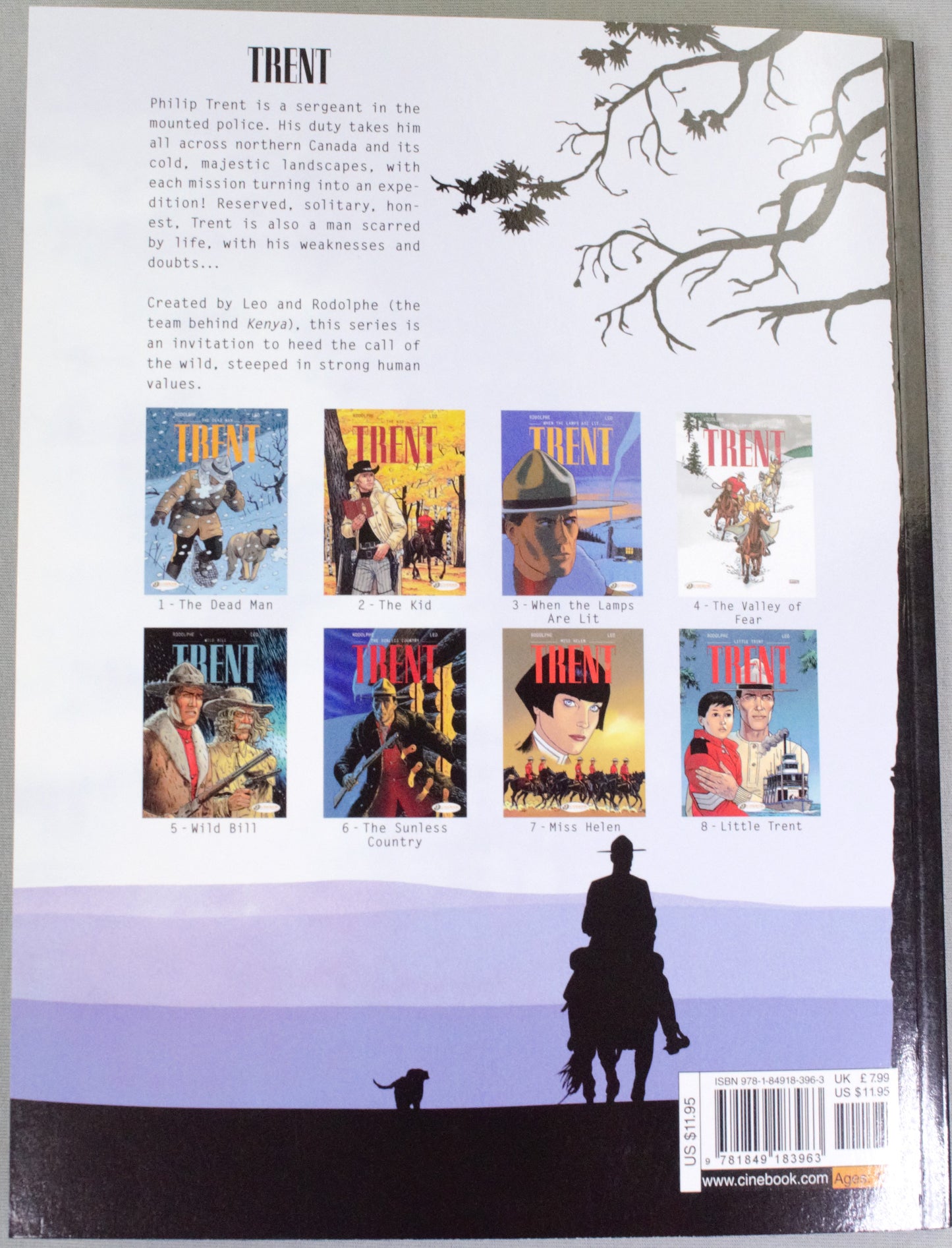Trent Volume 6: "The Sunless Country" Cinebook UK Paperback Comic Book by Leo & Rodolphe