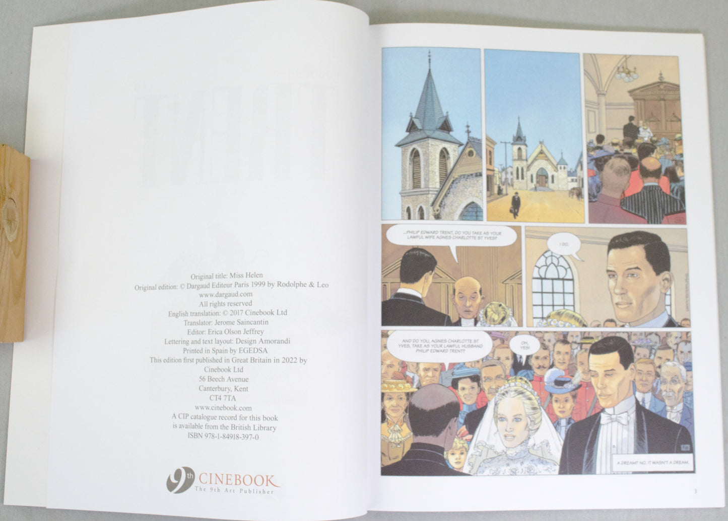 Trent Volume 7: "Miss Helen" Cinebook UK Paperback Comic Book by Leo & Rodolphe