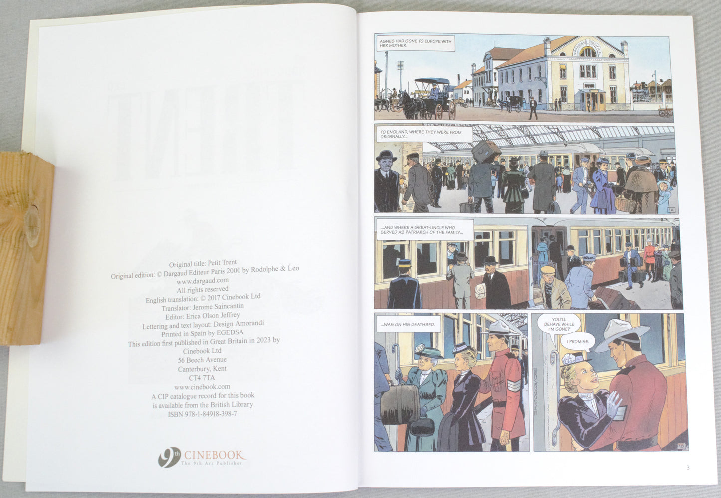 Trent Volume 8: "Little Trent" Cinebook UK Paperback Comic Book by Leo & Rodolphe
