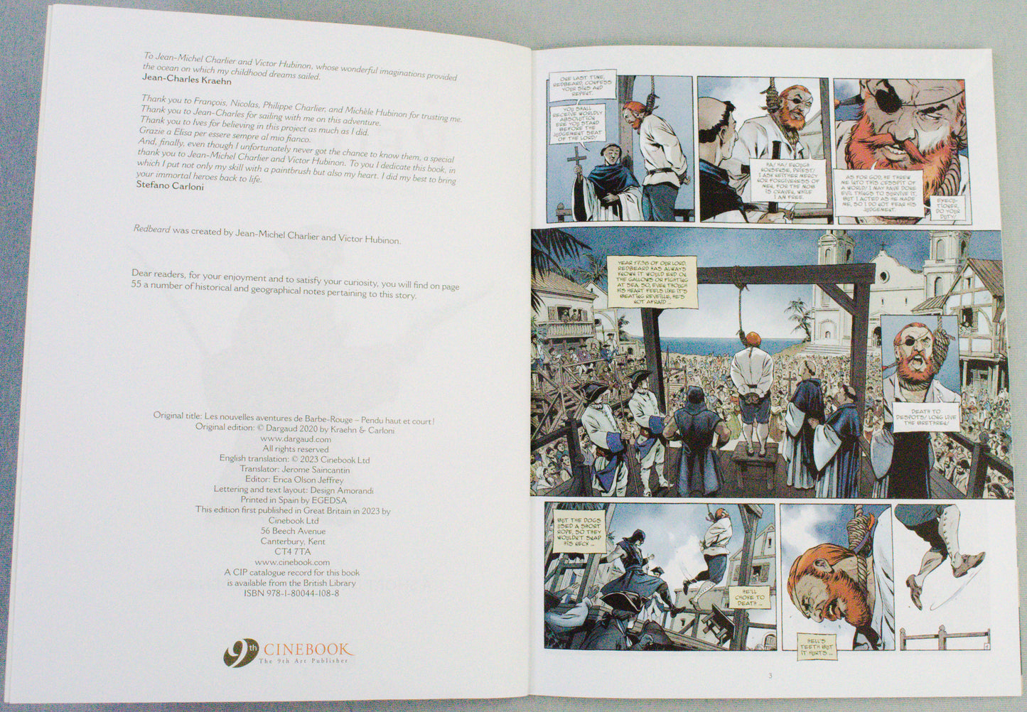 Redbeard Volume 1 (A Short Drop and a Sudden Drop) UK Cinebook Paperback Edition Comic Book