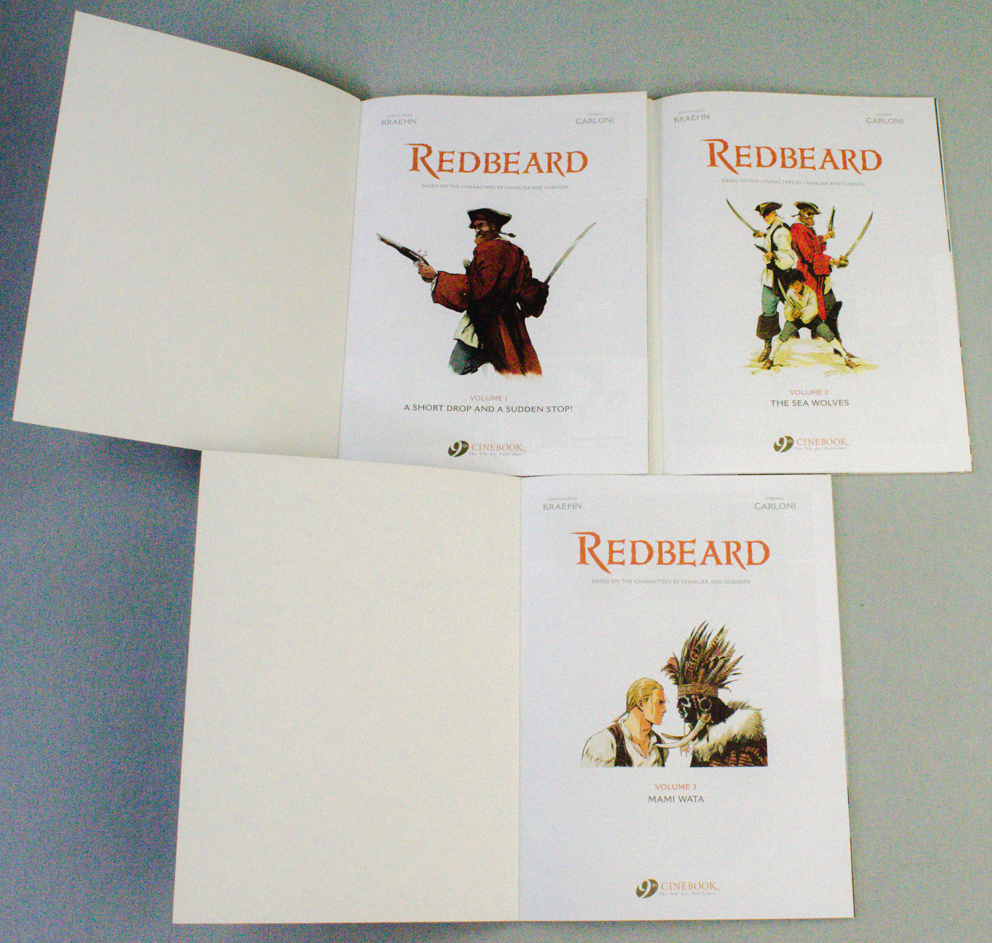 Redbeard Volumes 1-3 FULL SET (UK Cinebook Paperback Edition Comic Books)