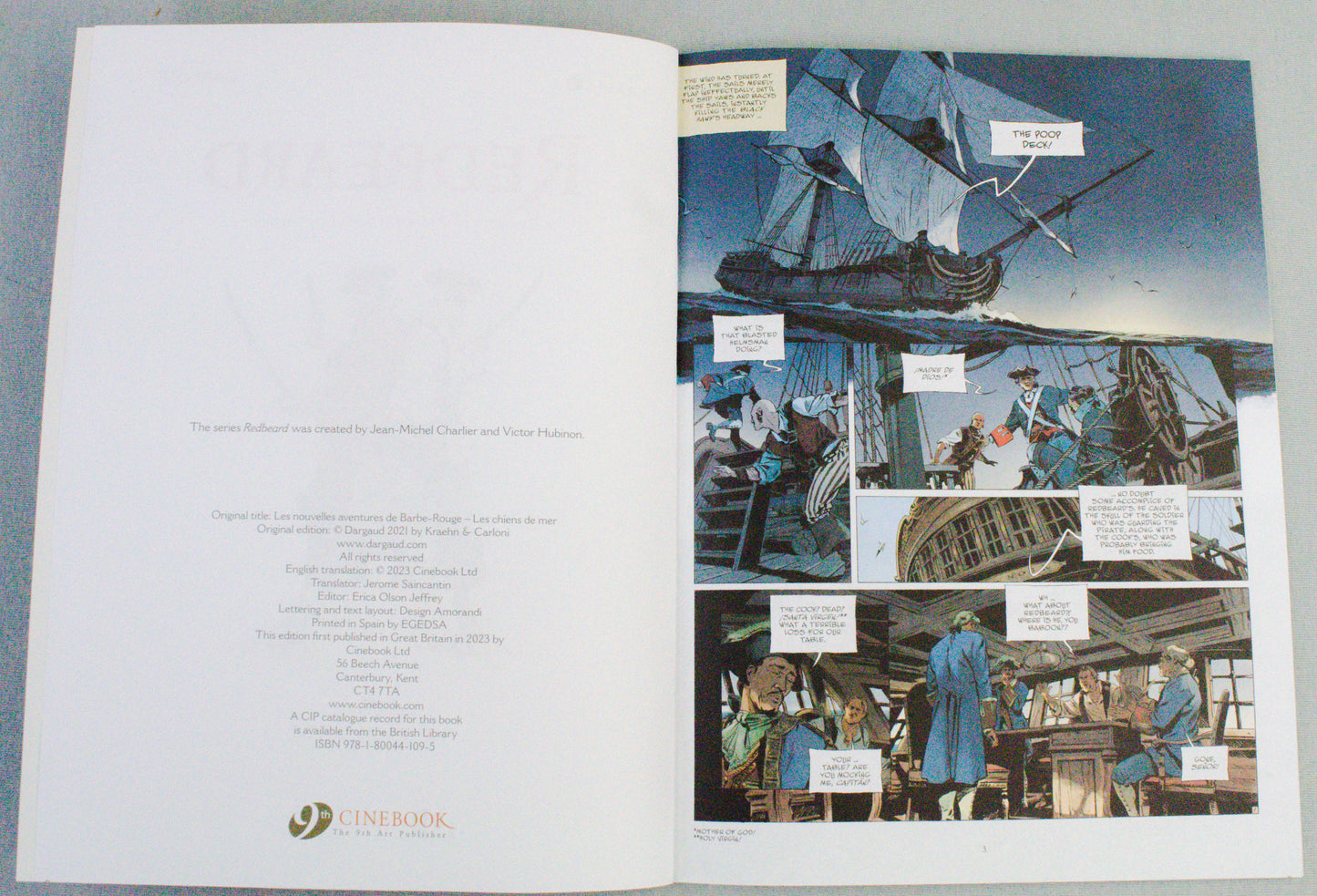 Redbeard Volume 2 (The Sea Wolves) UK Cinebook Paperback Edition Comic Book