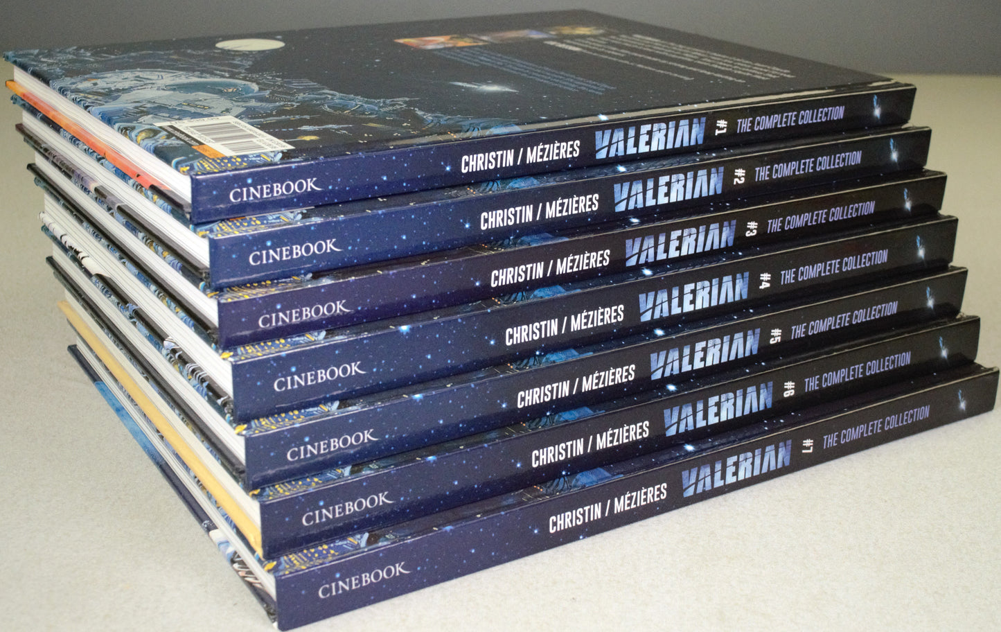 Valerian The Complete Collection Volumes 1-7 Cinebook Hardback Comic Books by Christin/Mezieres FULL SET