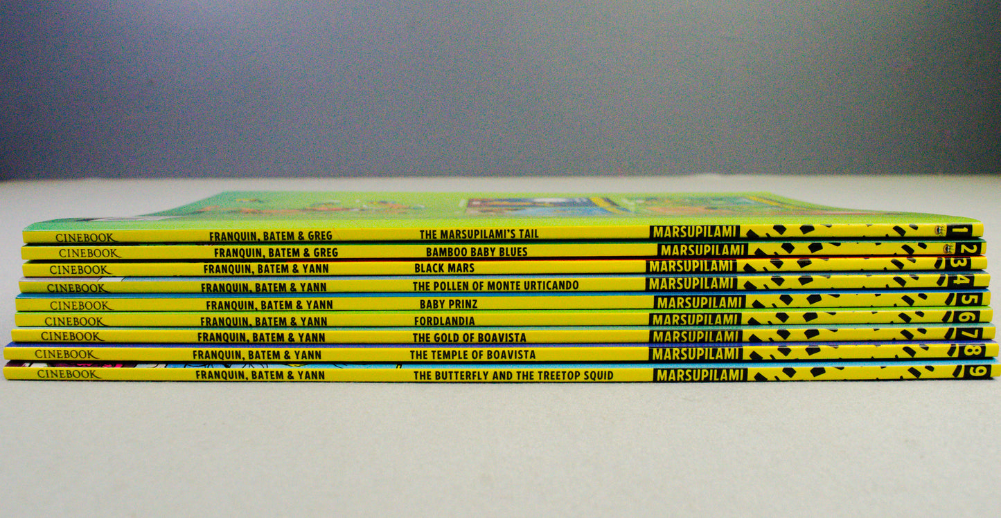 Marsupilami Comic Books Volumes 1-9 UK Cinebook Paperback Editions FULL SET