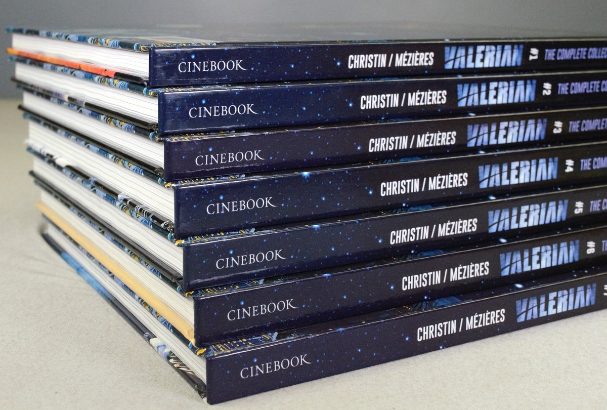 Valerian The Complete Collection Volumes 1-7 Cinebook Hardback Comic Books by Christin/Mezieres FULL SET