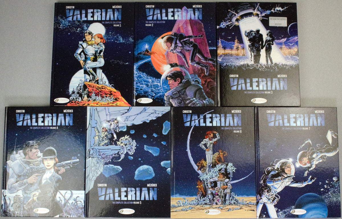 Valerian The Complete Collection Volumes 1-7 Cinebook Hardback Comic Books by Christin/Mezieres FULL SET