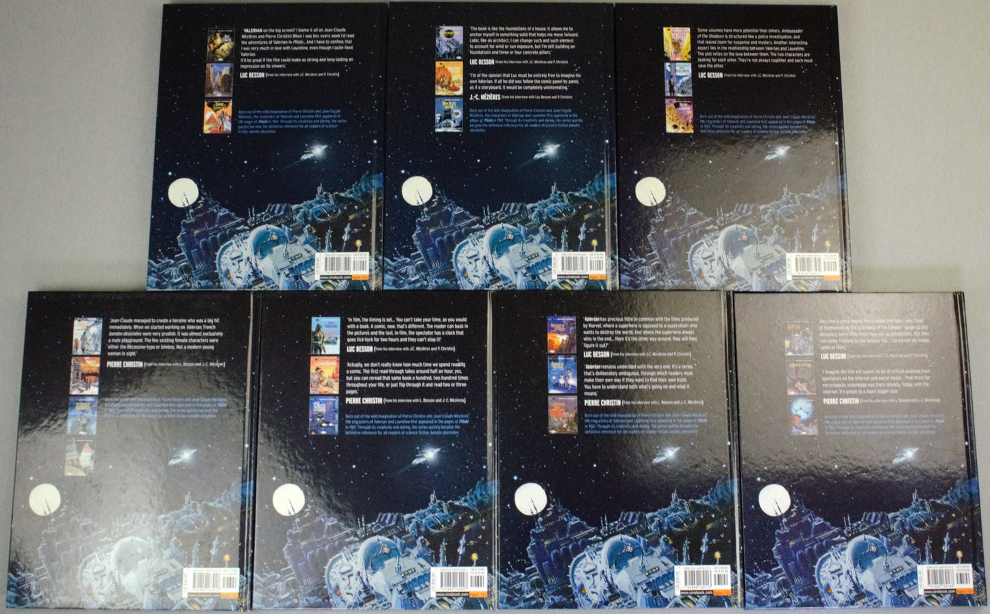 Valerian The Complete Collection Volumes 1-7 Cinebook Hardback Comic Books by Christin/Mezieres FULL SET