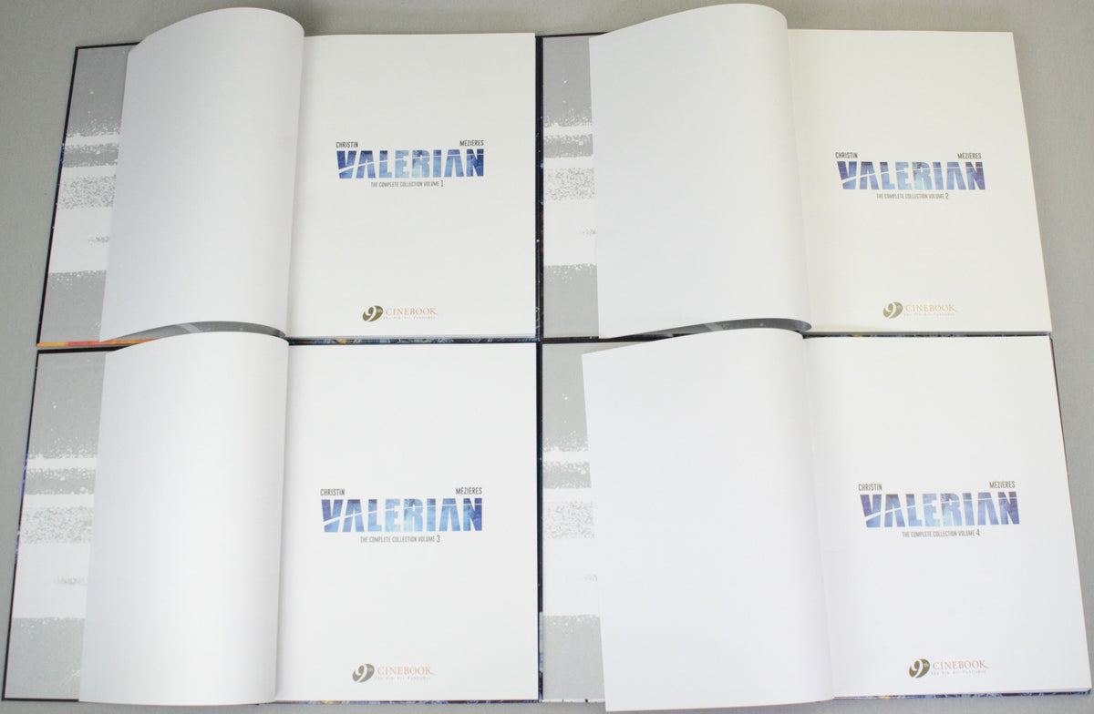Valerian The Complete Collection Volumes 1-7 Cinebook Hardback Comic Books by Christin/Mezieres FULL SET