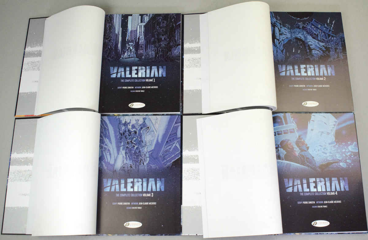 Valerian The Complete Collection Volumes 1-7 Cinebook Hardback Comic Books by Christin/Mezieres FULL SET