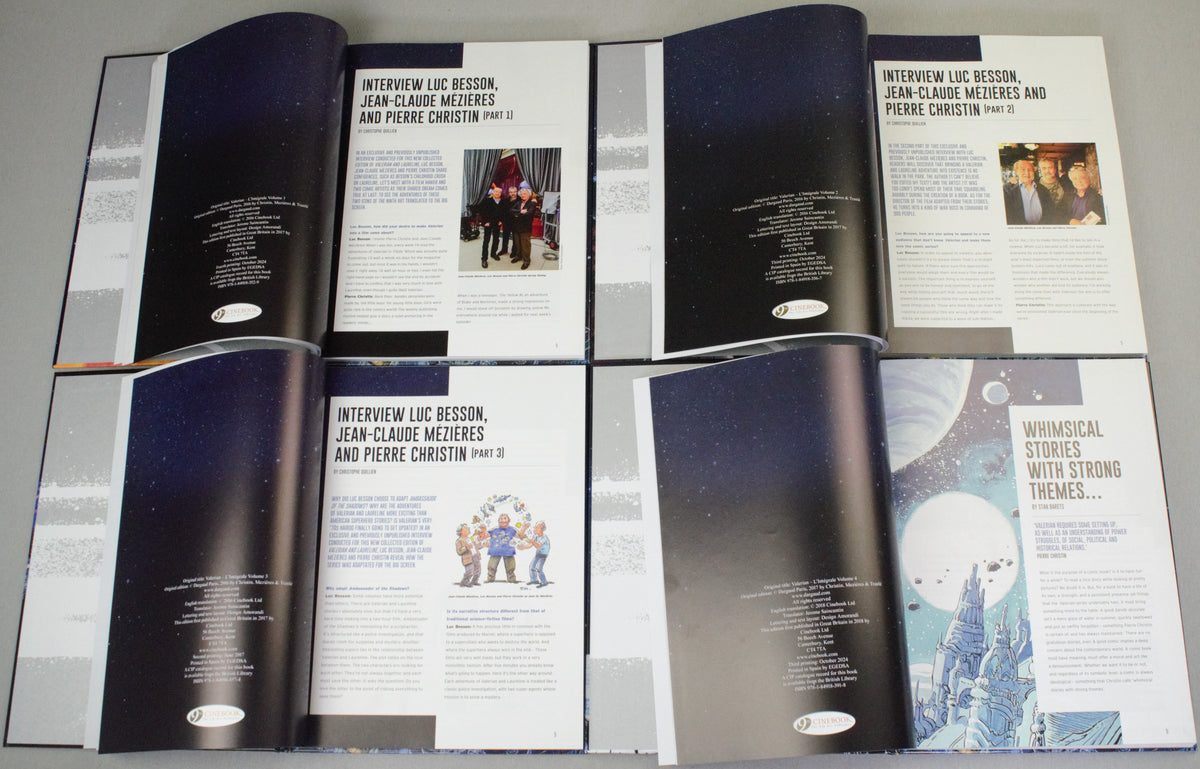 Valerian The Complete Collection Volumes 1-7 Cinebook Hardback Comic Books by Christin/Mezieres FULL SET