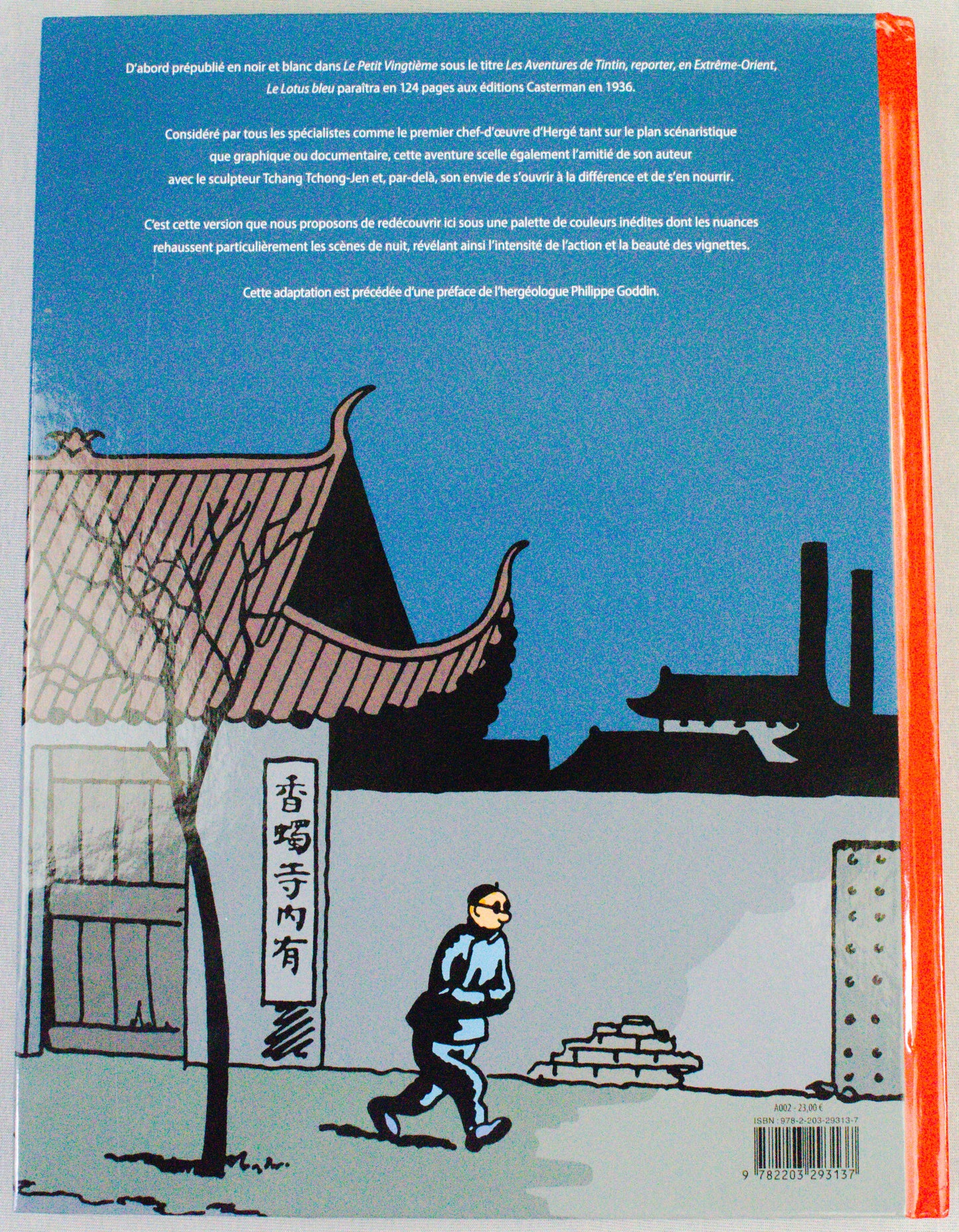 Le Lotus Bleu: Re-colourised Casterman 2025 French Edition Hardback Book