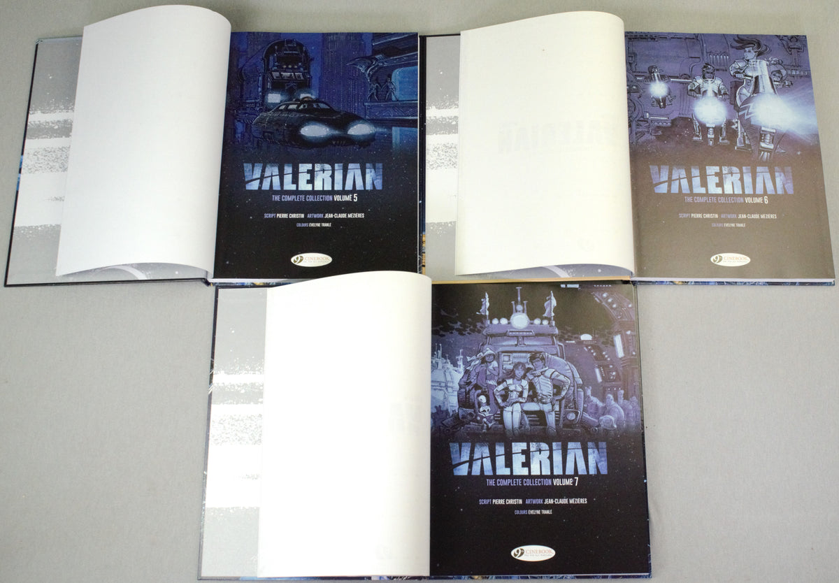 Valerian The Complete Collection Volumes 1-7 Cinebook Hardback Comic Books by Christin/Mezieres FULL SET