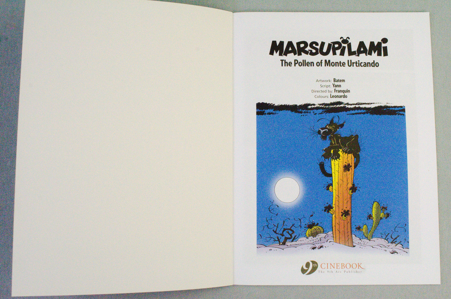 Marsupilami Volume 4 (The Pollen Of Monte Urticando) UK Cinebook Paperback Edition