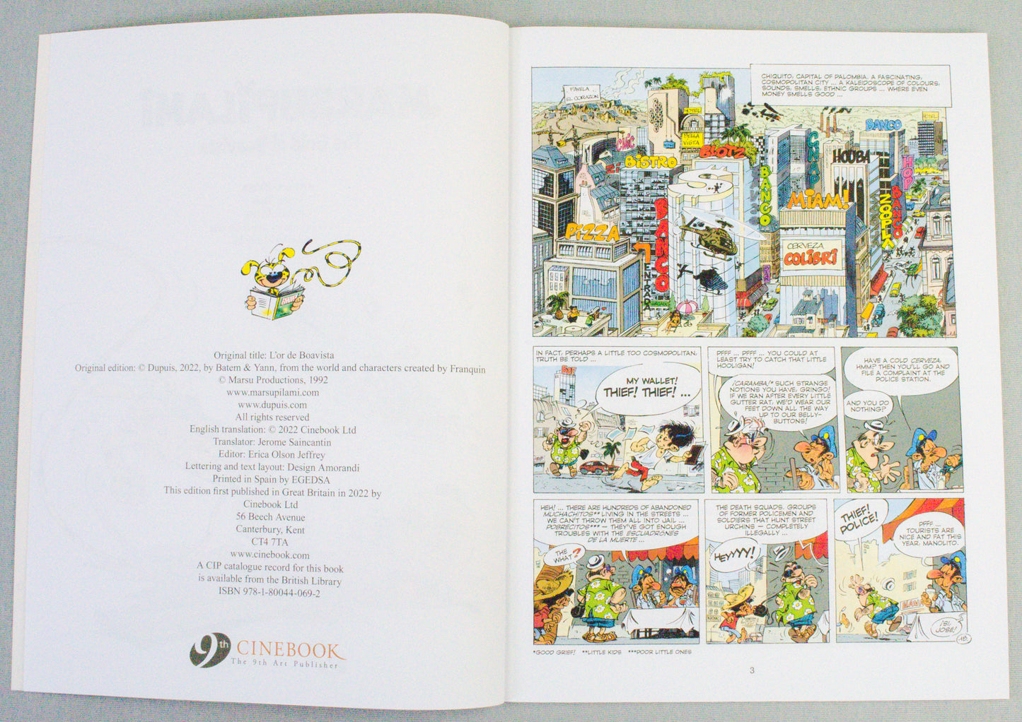 Marsupilami Volume 7 (The Gold of Boavista) UK Cinebook Paperback Edition