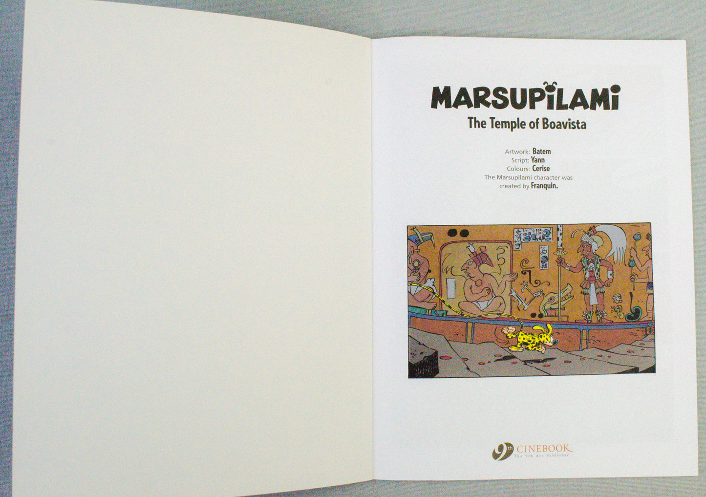 Marsupilami Volume 8 (The Temple of Boavisata) UK Cinebook Paperback Edition