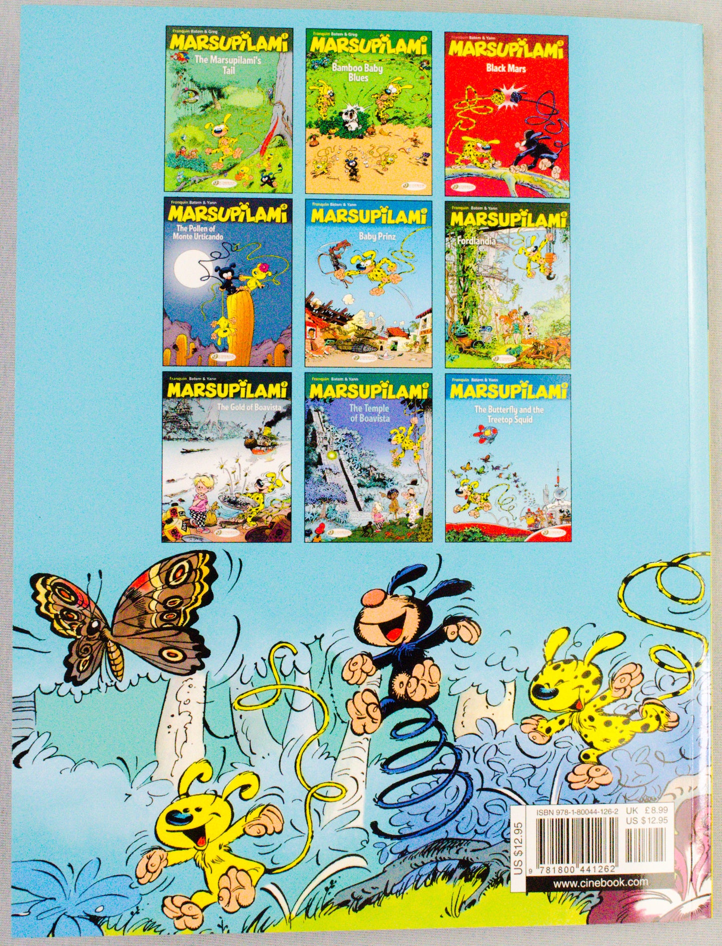 Marsupilami Volume 9 (The Butterfly and the TreeTop Squid) UK Cinebook Paperback Edition