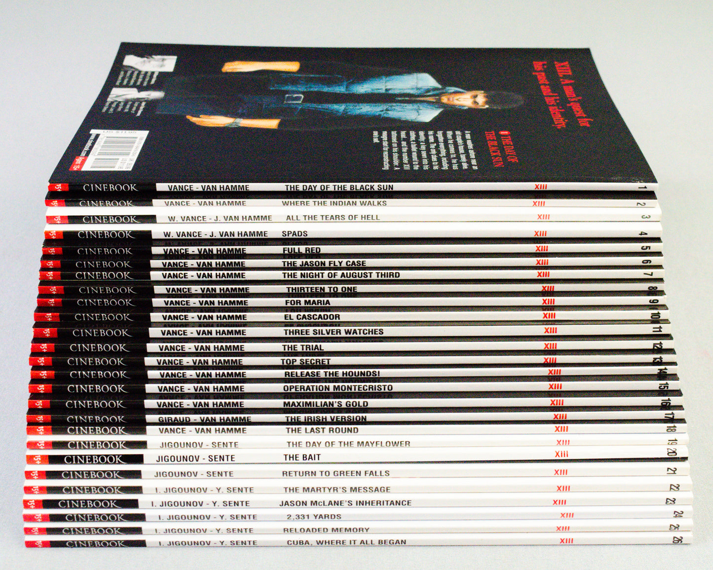 XIII: Volumes 1-26 Cinebook Paperback Comic Books FULL SET by Jean Van Hamme