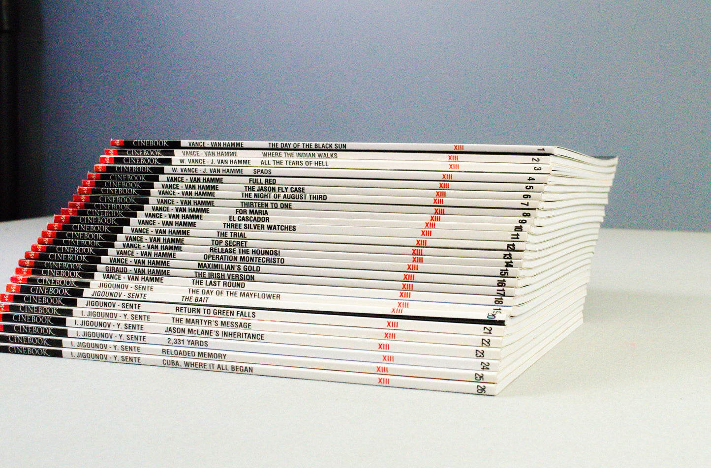 XIII: Volumes 1-26 Cinebook Paperback Comic Books FULL SET by Jean Van Hamme
