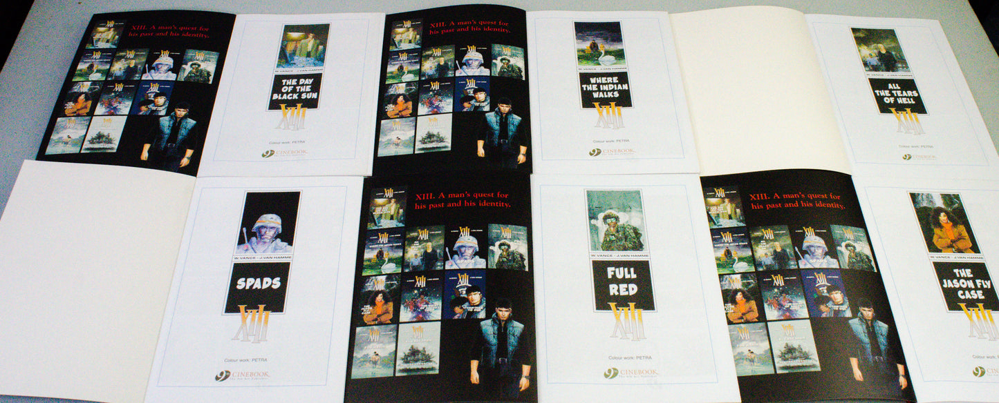 XIII: Volumes 1-26 Cinebook Paperback Comic Books FULL SET by Jean Van Hamme