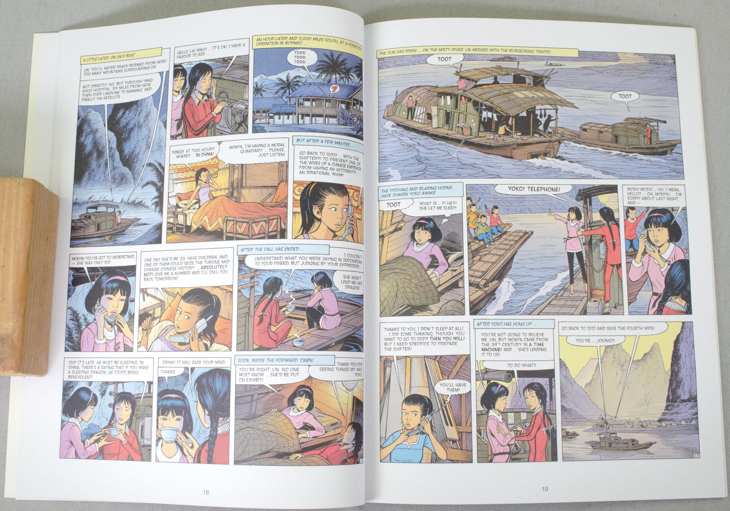 Yoko Tsuno Volume 21 - "The Celestial Boat" Cinebook Paperback Comic Book by R. Leloup
