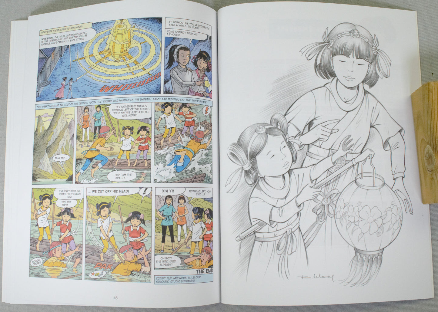 Yoko Tsuno Volume 21 - "The Celestial Boat" Cinebook Paperback Comic Book by R. Leloup