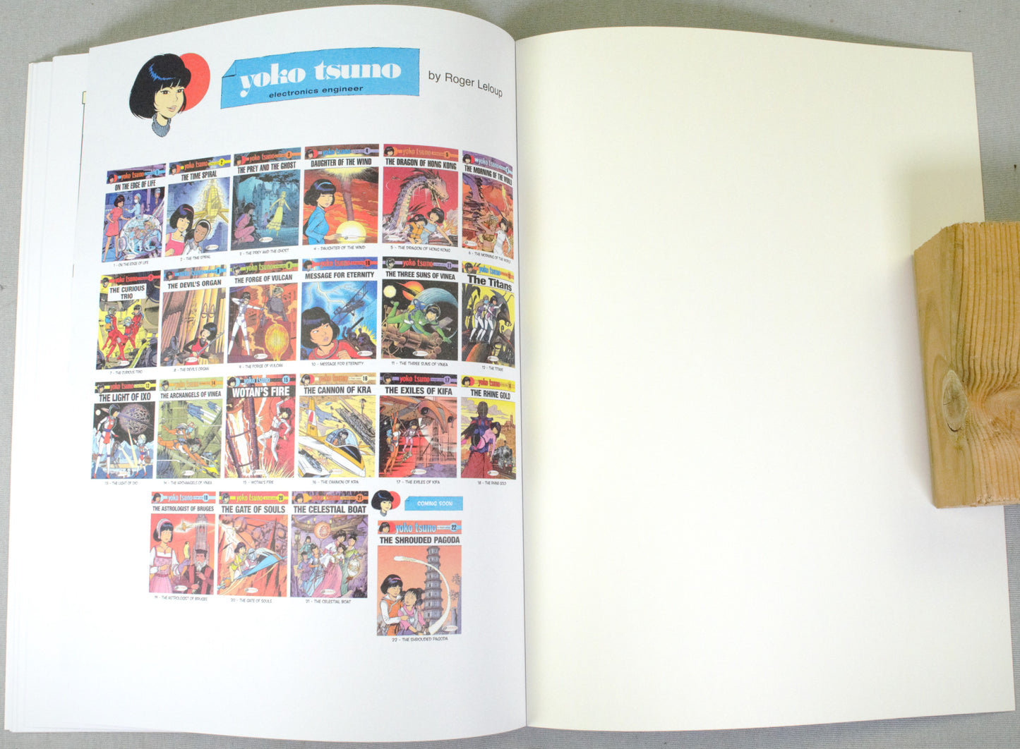 Yoko Tsuno Volume 21 - "The Celestial Boat" Cinebook Paperback Comic Book by R. Leloup