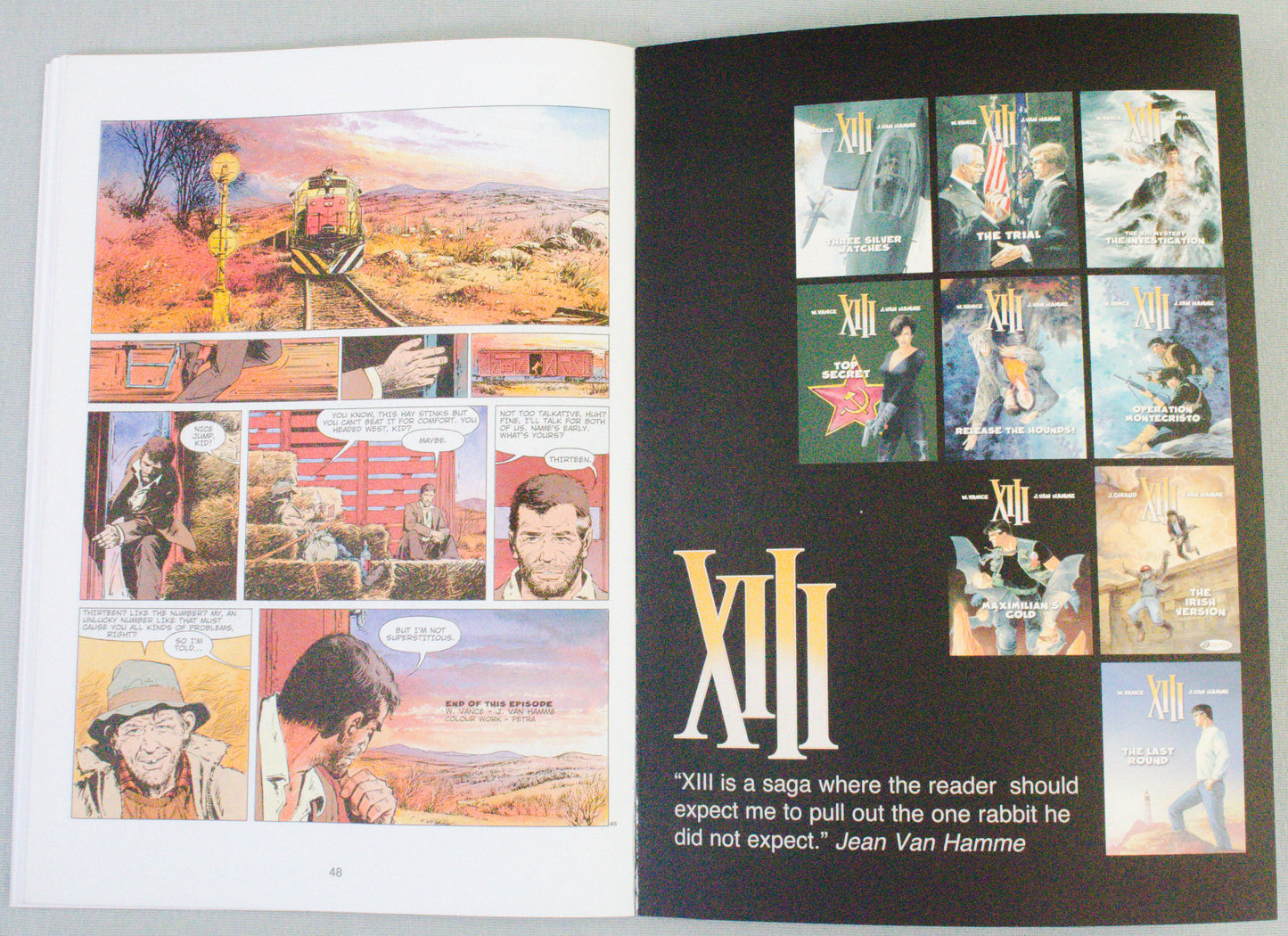 XIII: Volume 1 - The Day Of The Black Sun - (Cinebook Paperback Editions) - W.Vance - J. Van Hamme