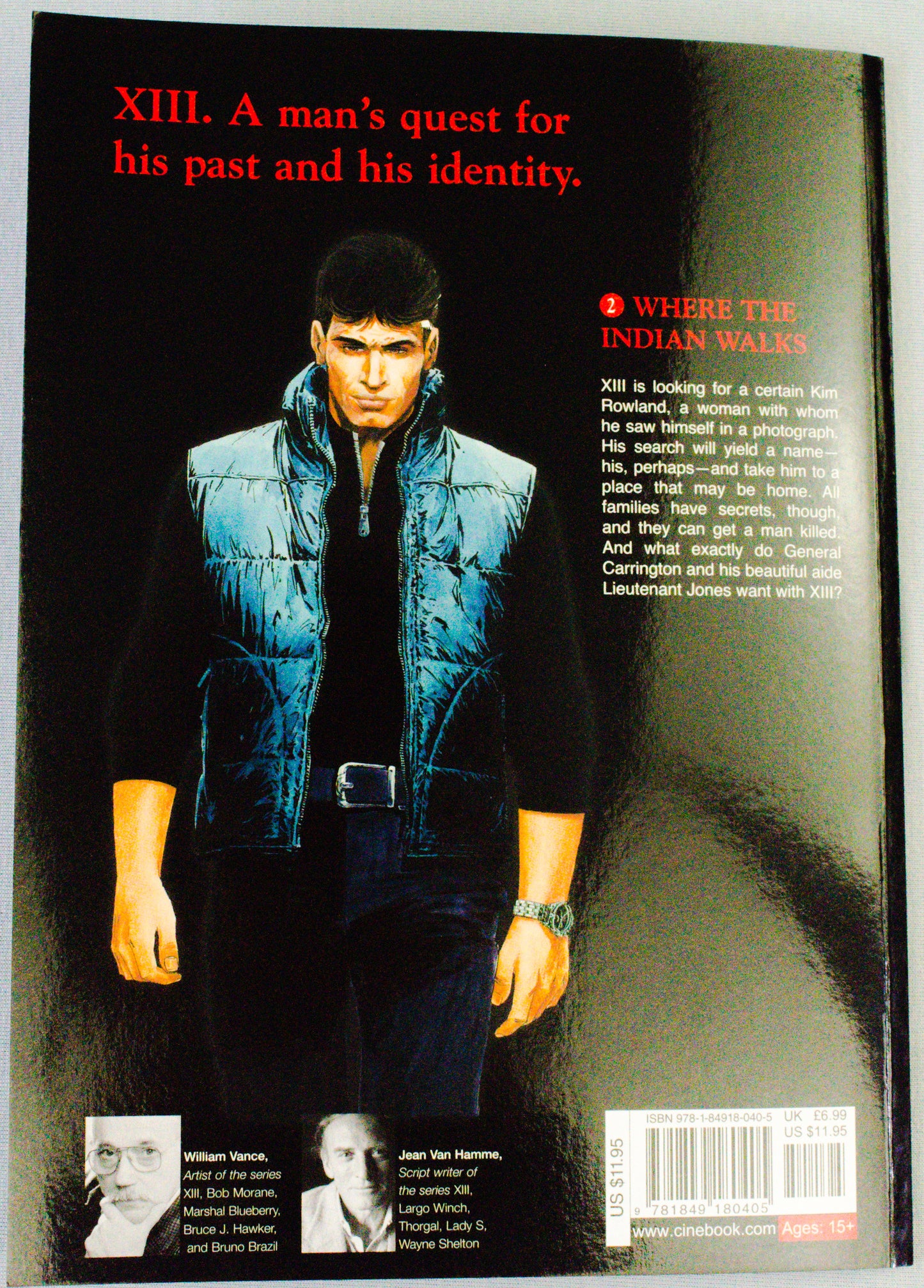 XIII: Volume 2 - Where The Indian Walks - (Cinebook Paperback Editions) - W.Vance - J. Van Hamme
