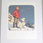 Tintin & Snowy "All Grown Up" Boopwerx Authentic A4 Print with Board Frame Signed