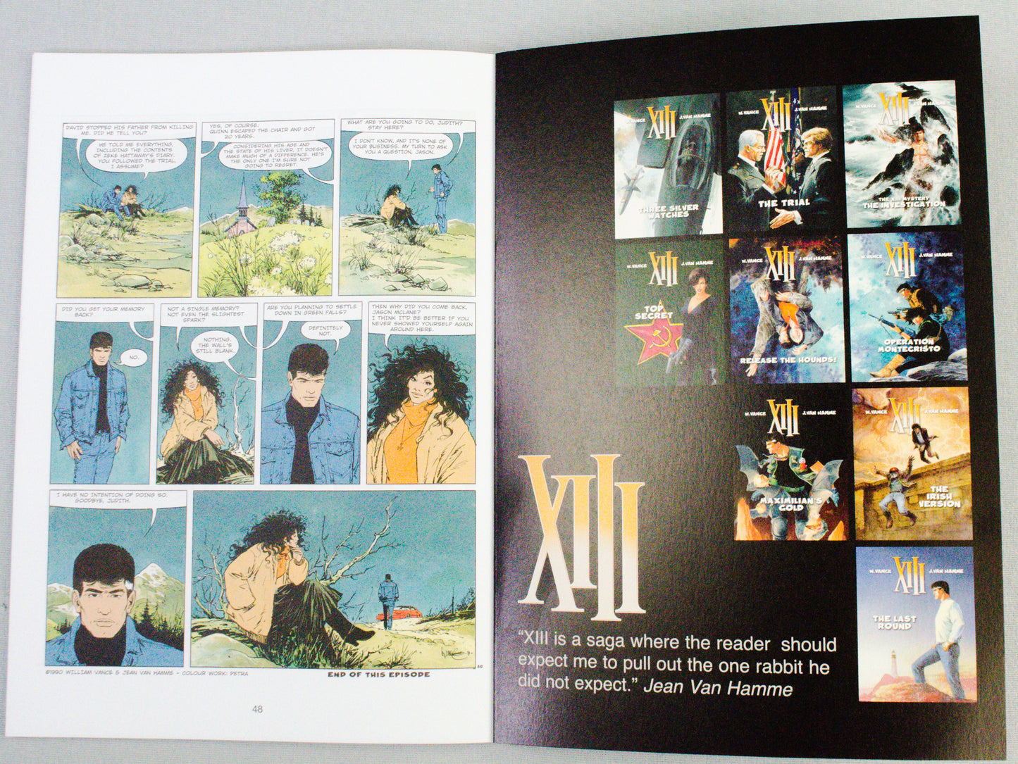 XIII: Volume 7 - The Night Of August Third- (Cinebook Paperback Editions) - W.Vance - J. Van Hamme