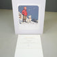 Tintin & Snowy "All Grown Up" Boopwerx Authentic A4 Print with Board Frame Signed
