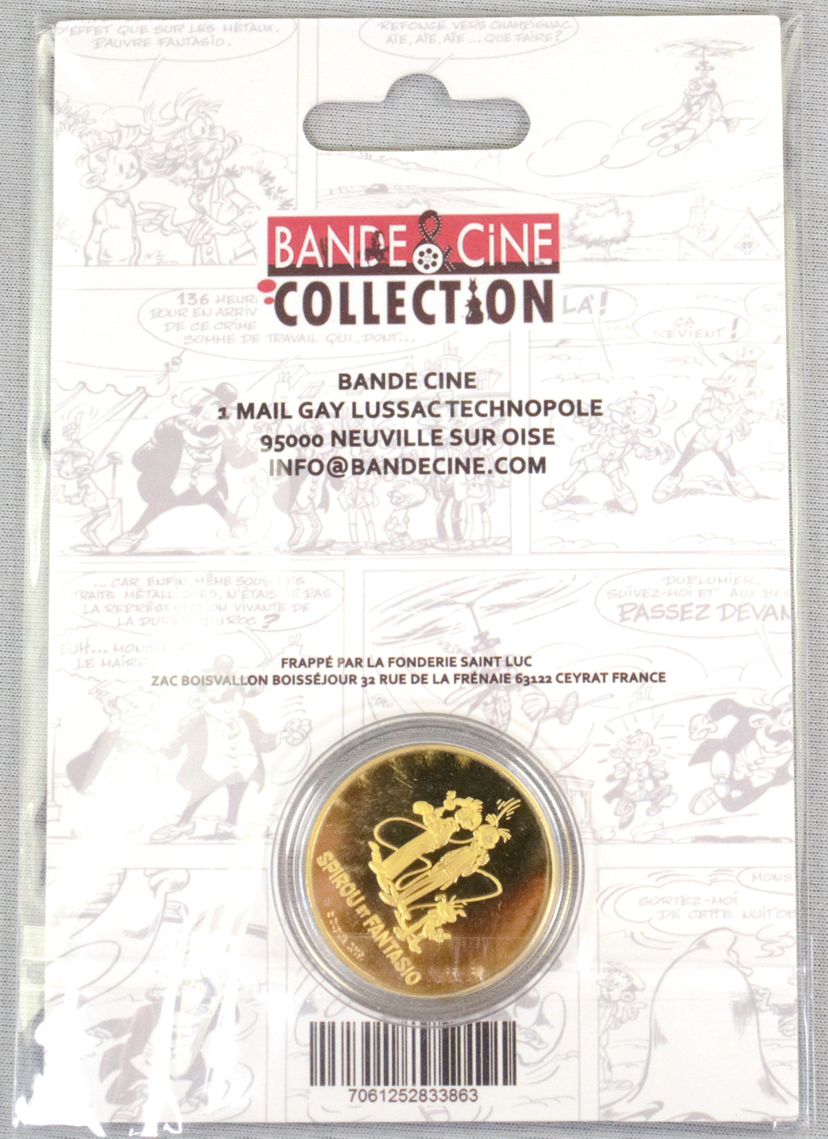 Sprirou et Fantasio Rare Ltd Coin: Bande Cine French Dupis Officielle 2019 Collection