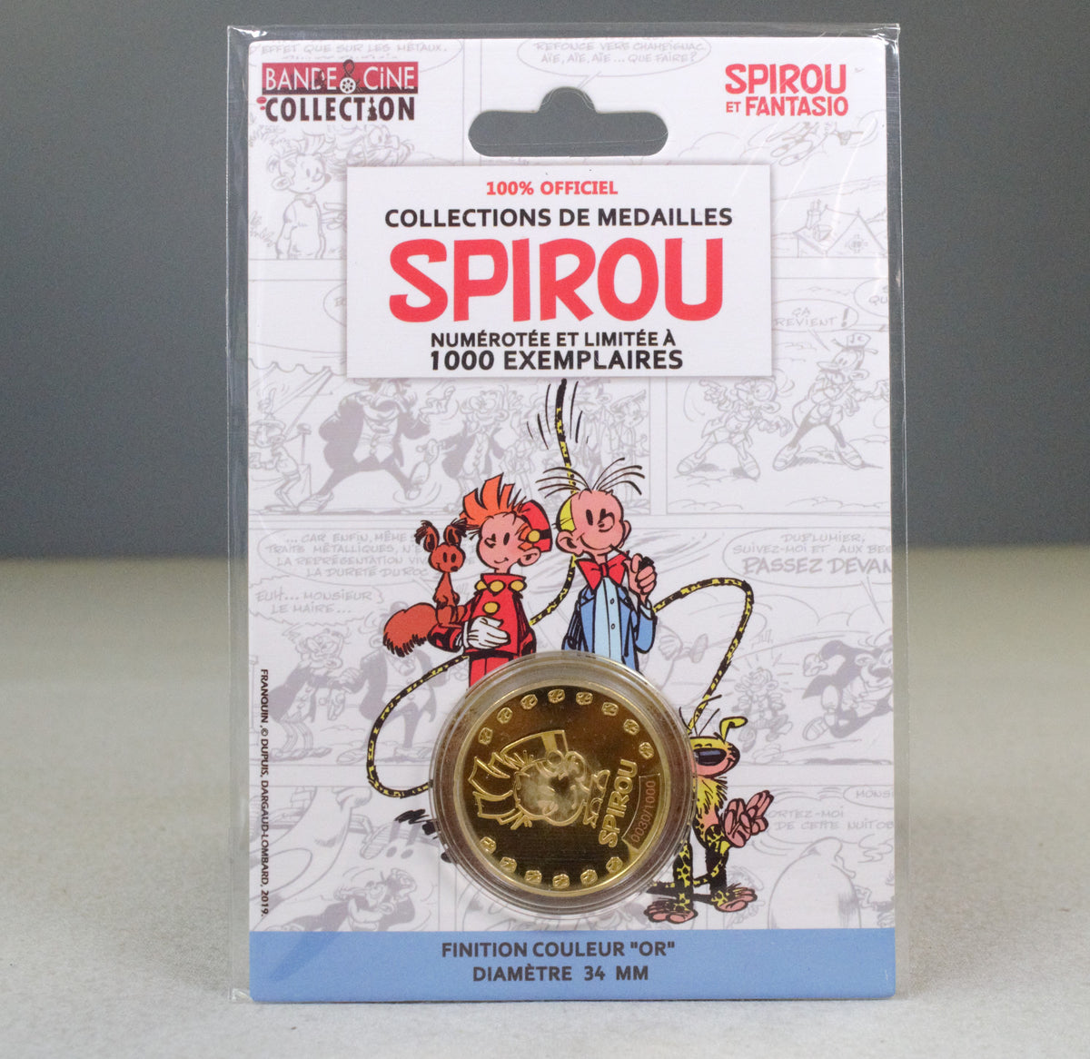 Sprirou et Fantasio Rare Ltd Coin: Bande Cine French Dupis Officielle 2019 Collection