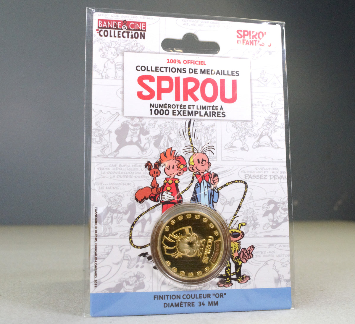 Sprirou et Fantasio Rare Ltd Coin: Bande Cine French Dupis Officielle 2019 Collection