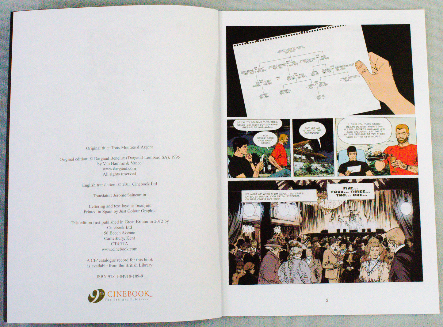 XIII: Volume 11 - Three Silver Watches- (Cinebook Paperback Editions) - W.Vance - J. Van Hamme