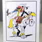 Lucky Luke Jumping on Jolly Rider: Poster 11 x 14 ZigZag Island Rare 2018 Print