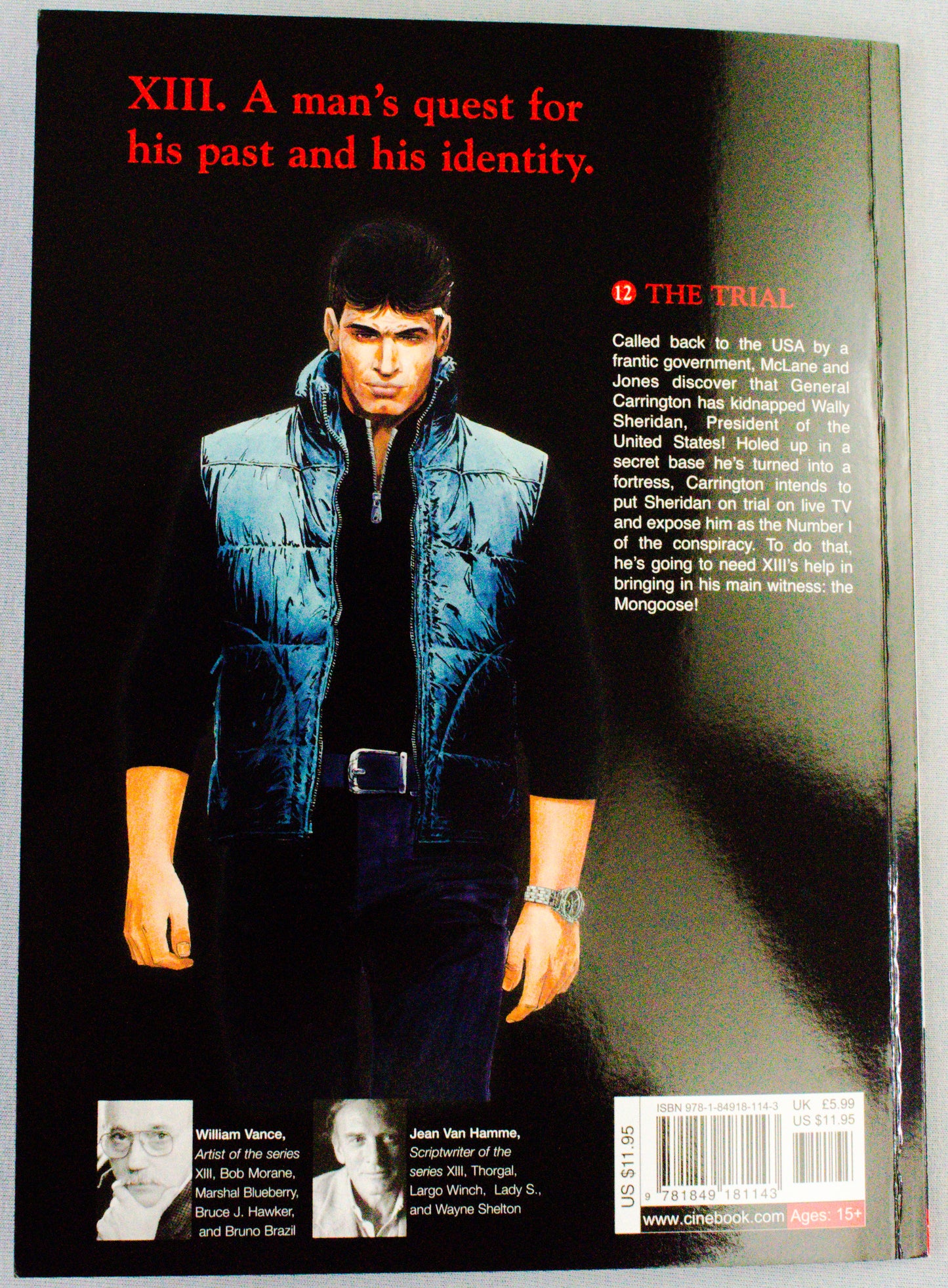 XIII: Volume 12 - The Trial- (Cinebook Paperback Editions) - W.Vance - J. Van Hamme