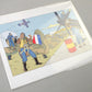 Blake & Mortimer Valley of Immortals Airfield 2019 Zigzag Island 35x28cm Affiche Officielle Print