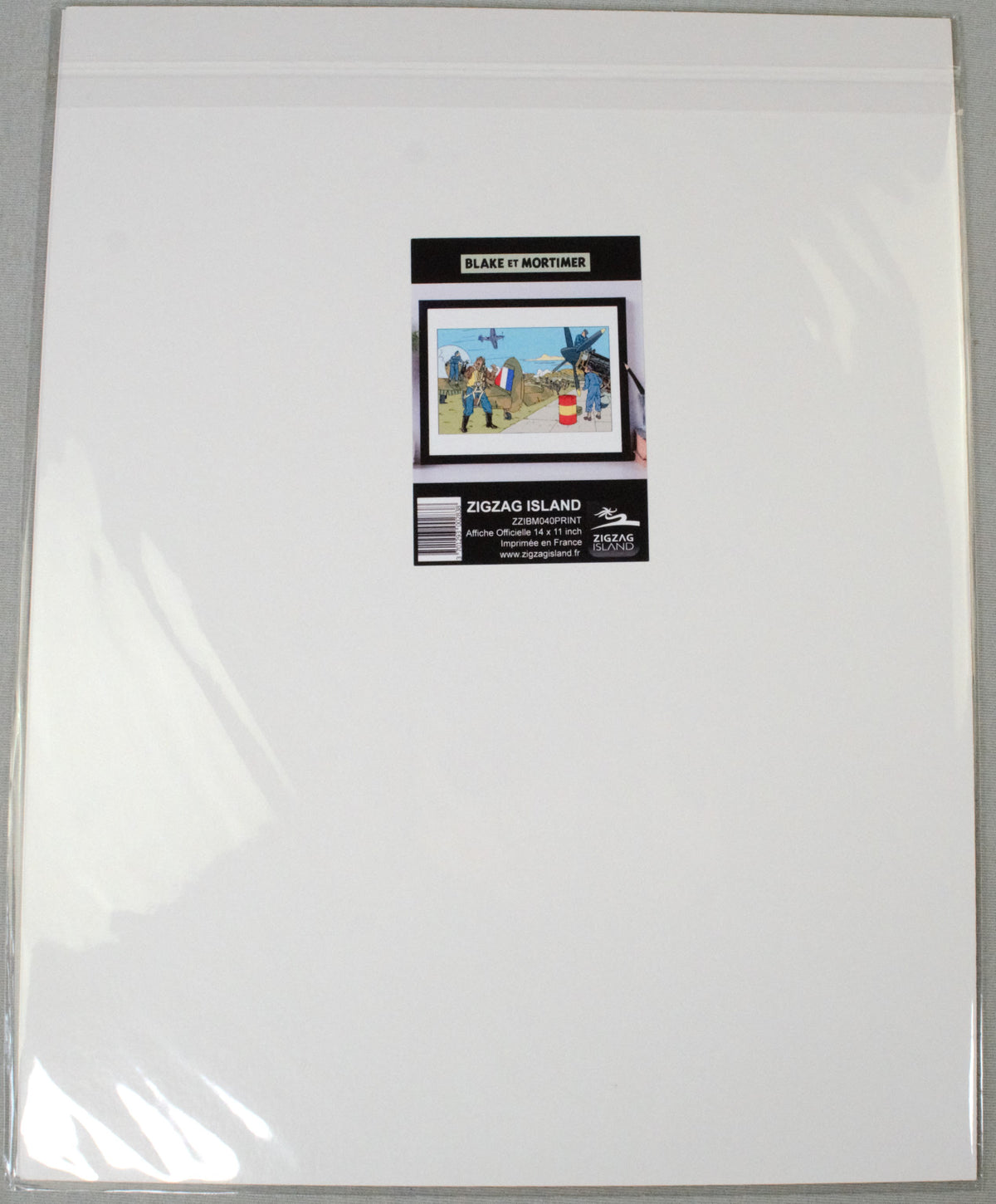 Blake & Mortimer Valley of Immortals Airfield 2019 Zigzag Island 35x28cm Affiche Officielle Print